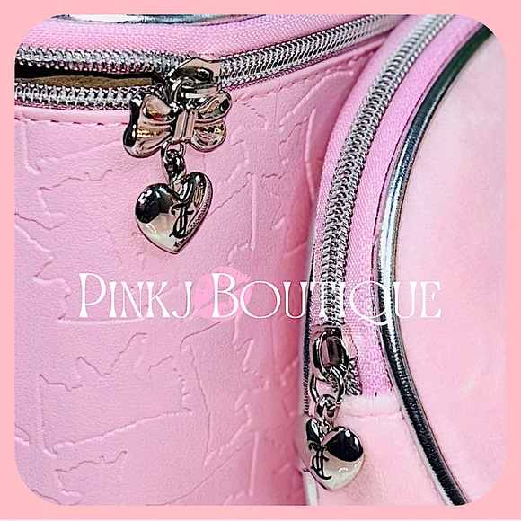 ππ{Juicy Couture} Beautiful Pink Bling Train Case | Velvet Bag Set! - Picture 2 of 7